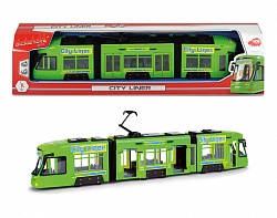 Городской трамвай, 46 см., зеленый (Dickie, 3749005029) - миниатюра